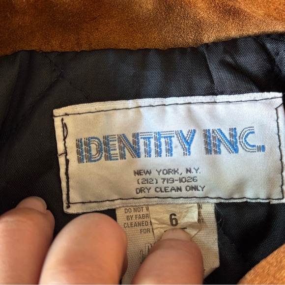 Vintage kids equestrian club bomber jacket suede two toned size 6 unisex - Picture 10 of 10